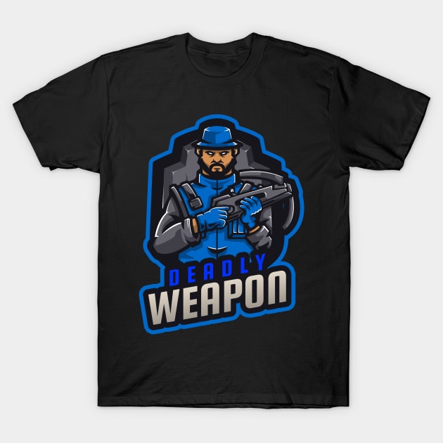 Deadly weapon bearded man T-Shirt by Storeology
